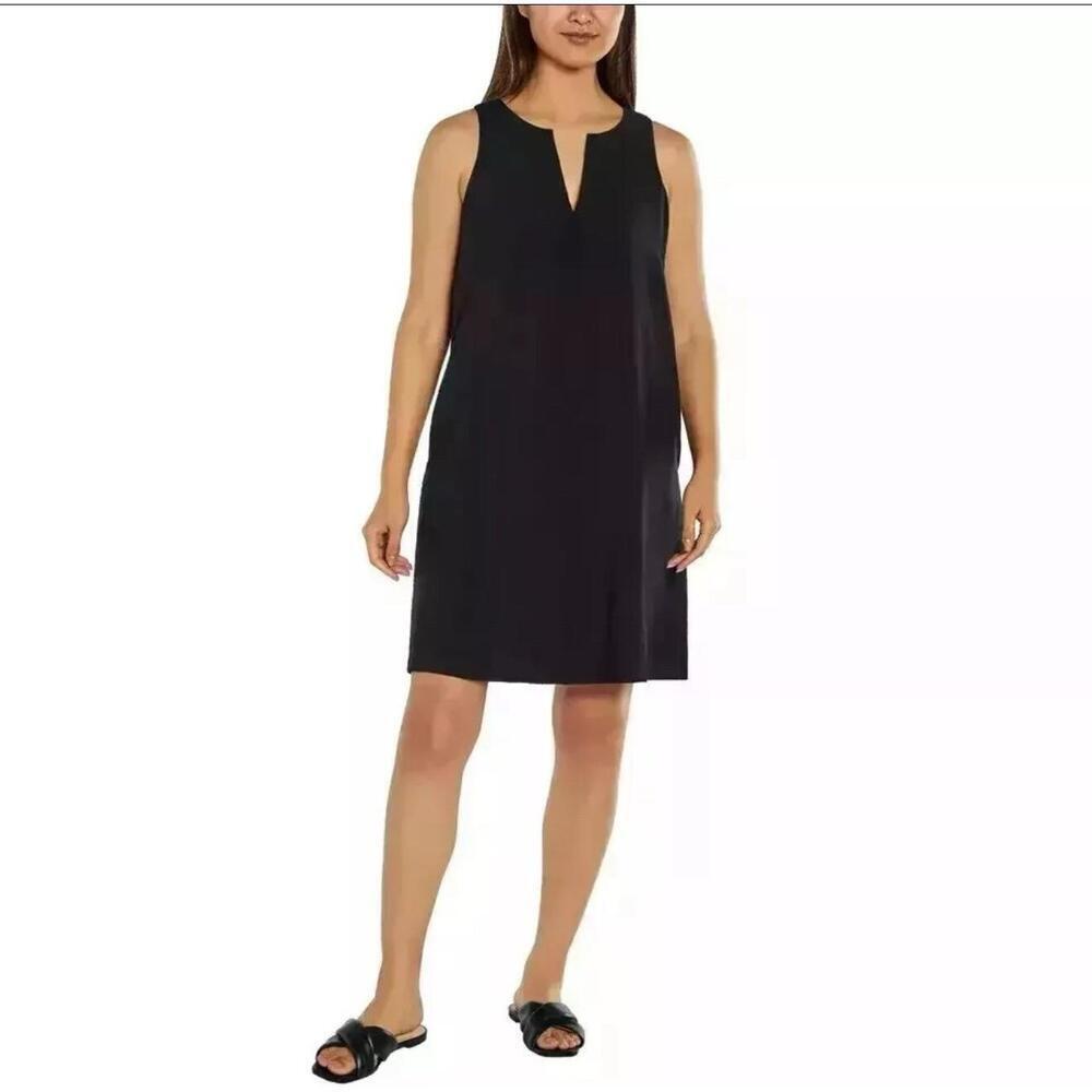 Banana Republic Women's V-Neck Sleeveless Dress, Black, Size XL . AH..AK